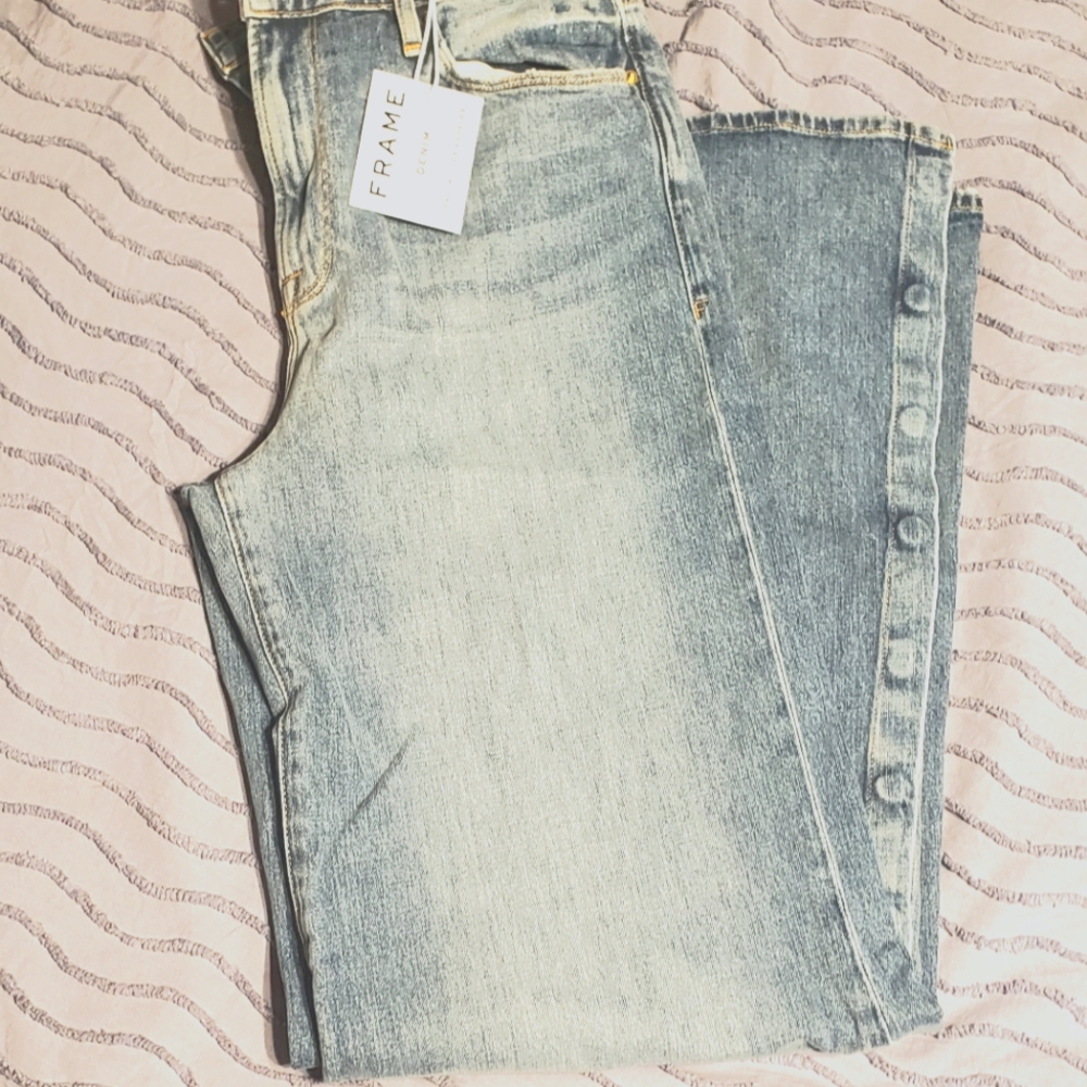 FRAME wide leg jeans